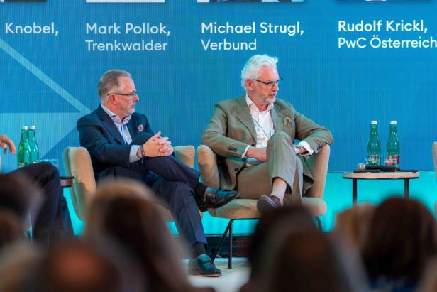 Carsten  Knobel (Henkel)  und Michael Strugl  (Verbund) geben die CEO-Perspektive.