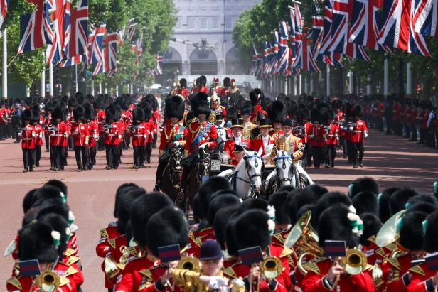 Trooping the Colour parade to honour Britain's King Charles on his official birthday in London Trooping the Colour parade to honour Britain's King Charles on his official birthday in London