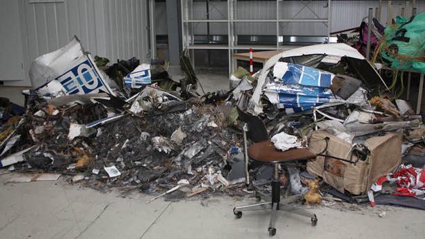 Endstation für zerschellte Flieger