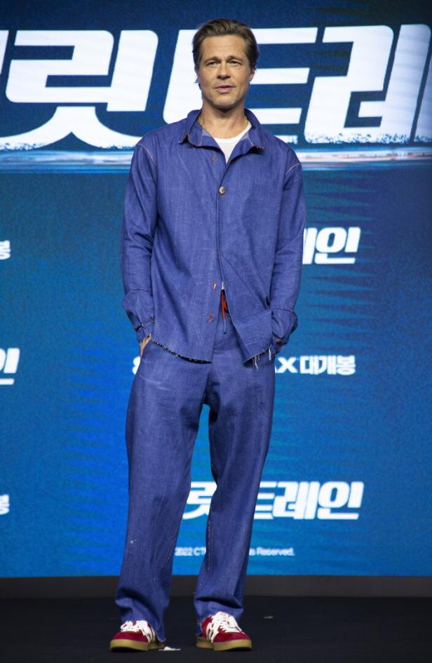 Brad Pitt bei der Premiere von „Bullet Train“ in Seoul.