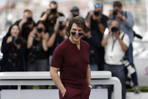 Tom Cruise bei der Fotoprobe für „Mission: Impossible – Dead Reckoning Teil Eins“ bei den Filmfestspielen in Cannes.
