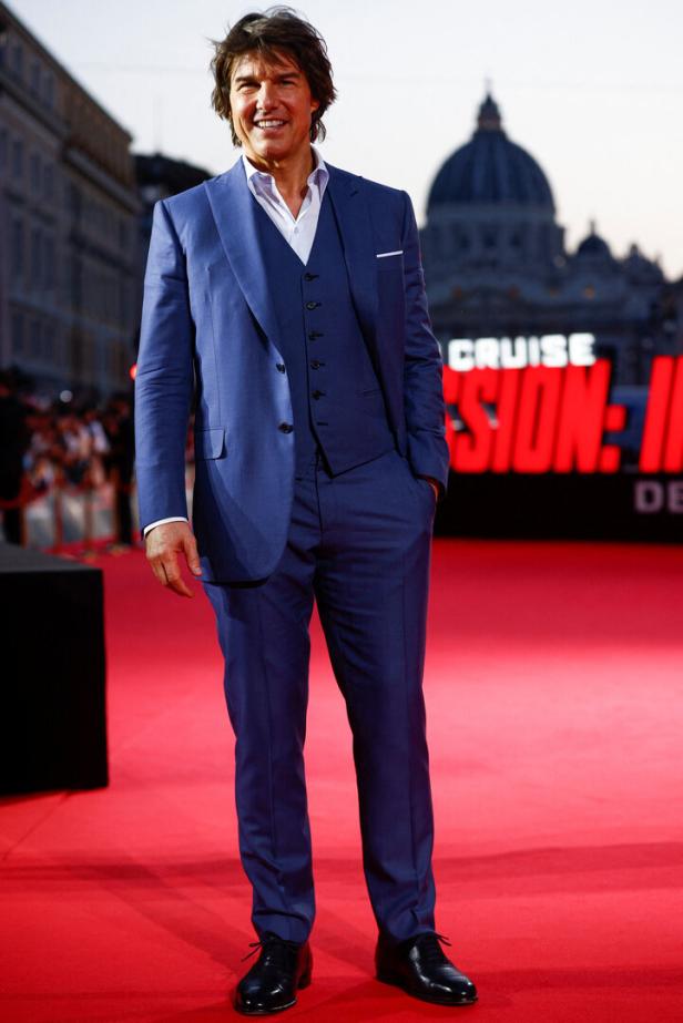 Tom Cruise bei der Weltpremiere von „Mission: Impossible - Dead Reckoning“ in Rom.