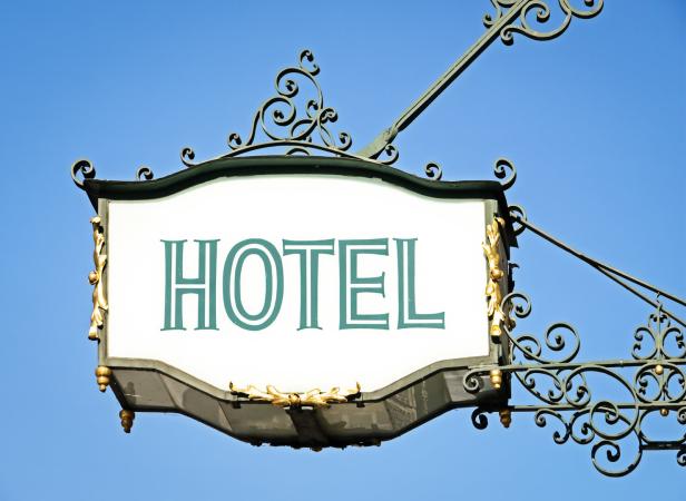 hotel sign