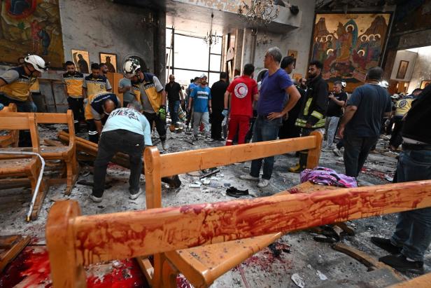 TOPSHOT-SYRIA-CONFLICT-BLAST-CHURCH