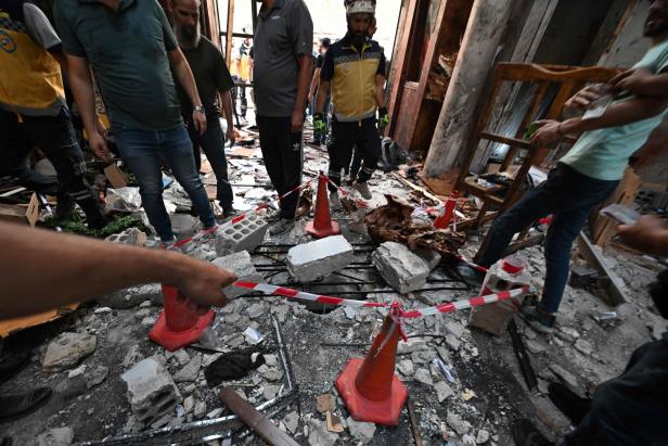 TOPSHOT-SYRIA-CONFLICT-BLAST-CHURCH