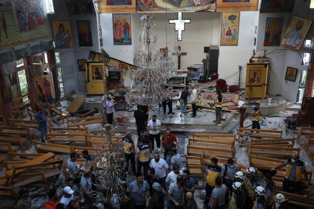 Several killed in suicide bombing at Damascus church
