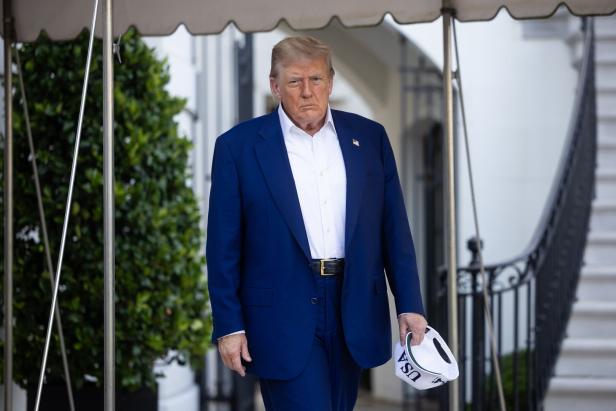 US President Donald Trump departs for NATO summit