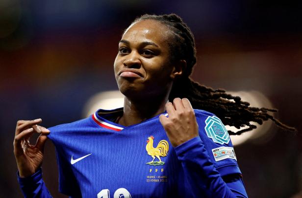 Marie-Antoinette Katoto: Schlüsselkraft der Französinnen. FILE PHOTO: Women's Nations League - League A - France v Iceland