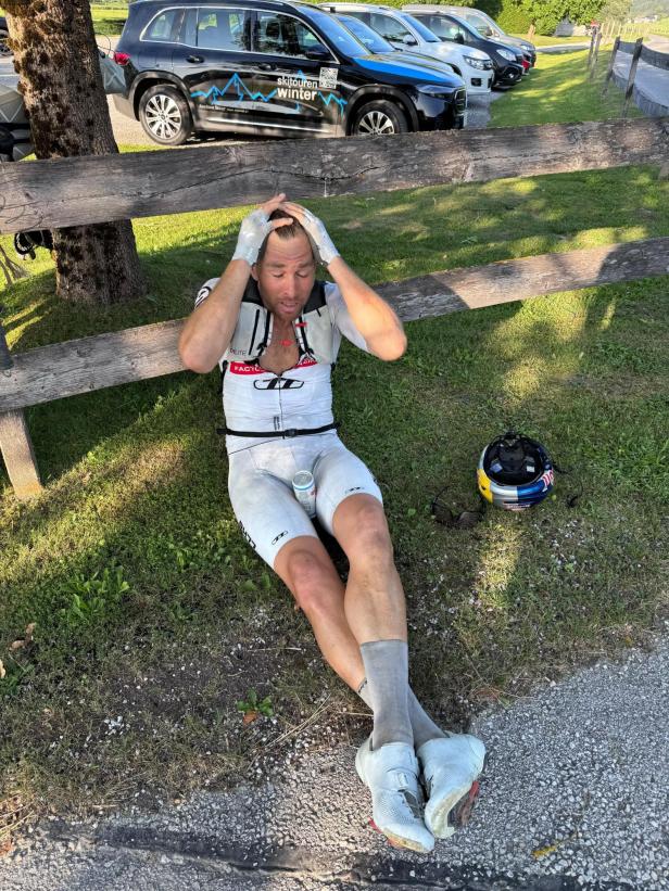 Benjamin Karl bei einer Ruhepause