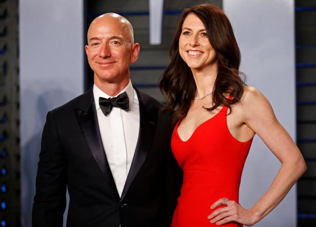 Amazon-CEO Jeff Bezos und seine damalige Frau, jetzt MacKenzie Scott.