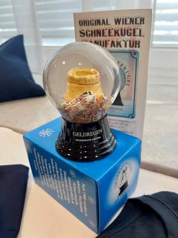 Geldregen Schneekugel Geldregen Schneekugel