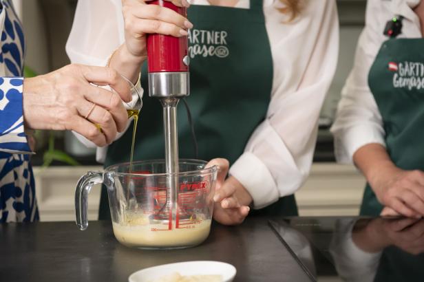 Pürieren mit dem Pürierstab