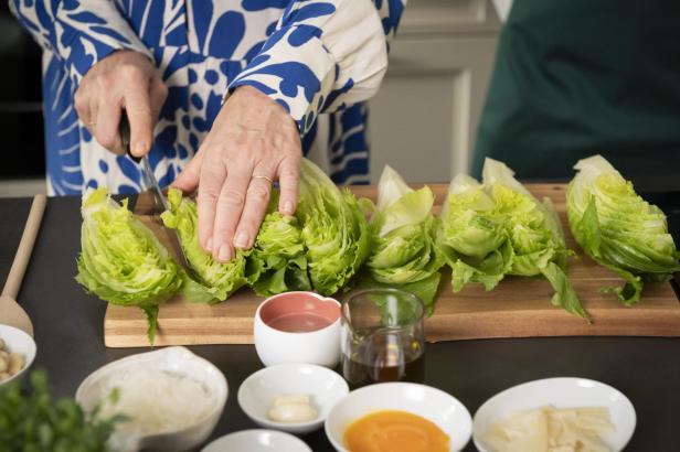 Salat schneiden