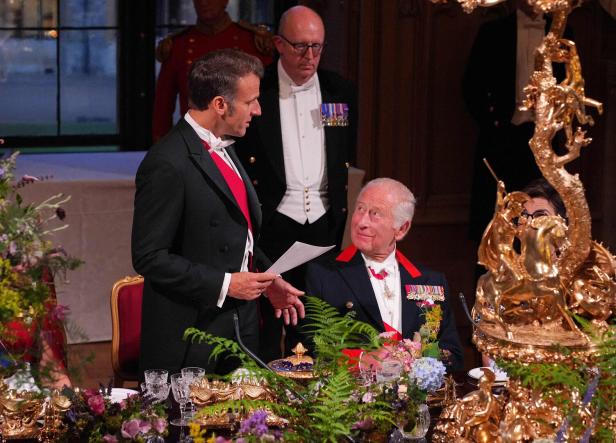 Charles und Macron... BRITAIN-FRANCE-ROYALS-DIPLOMACY