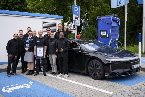 Lucid Air Grand Touring stellt Weltrekord auf