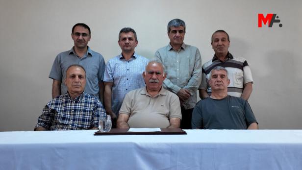 Jailed PKK leader Ocalan is seen in the prison island of Imrali Jailed PKK leader Ocalan is seen in the prison island of Imrali