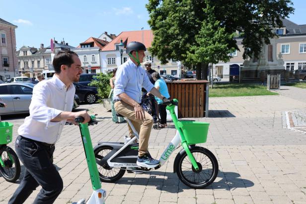 Klosterneuburg setzt in Kooperation mit Firma Lime auf E-Mobilität