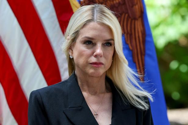 FILE PHOTO: U.S. Attorney General Pam Bondi and FBI Director Kash Patel make an announcement at a press conference in Washington, D.C. FILE PHOTO: U.S. Attorney General Pam Bondi and FBI Director Kash Patel make an announcement at a press conference in Washington, D.C.