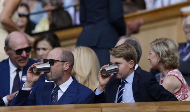 Wie der Vater, so der Sohn: William und George kürzlich in Wimbledon Wimbledon