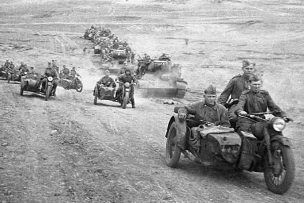 Auch im 2. Weltkrieg wurden Motorräder eingesetzt