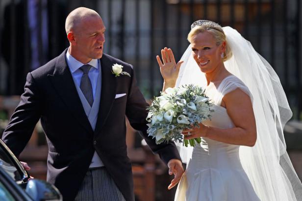 Zara und Mike Tindall am Tag ihrer Hochzeit