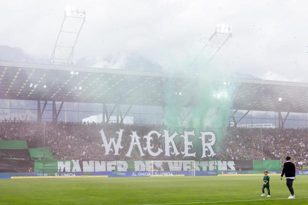 Fußballspiel im UNIQA ÖFB Cup: FC Wacker Innsbruck gegen SK Rapid.