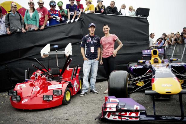 Vettel im "Ferrari"