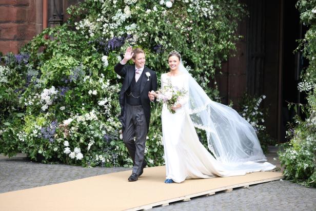 Hugh Grosvenor und Olivia Henson am Tag ihrer Hochzeit The wedding of the Duke of Westminster and Olivia Henson