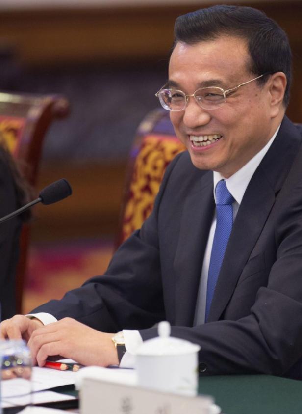 Chinese Premier Li Keiang meets South Korean Presi