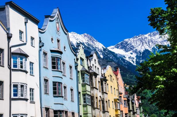 Colorful Innsbruck Facades Colorful Innsbruck Facades