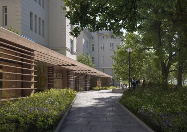 Rendering: Pavillon der Semmelweisklinik wird Schule