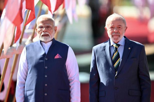 BRAZIL-INDIA-DIPLOMACY-LULA DA SILVA-MODI BRAZIL-INDIA-DIPLOMACY-LULA DA SILVA-MODI