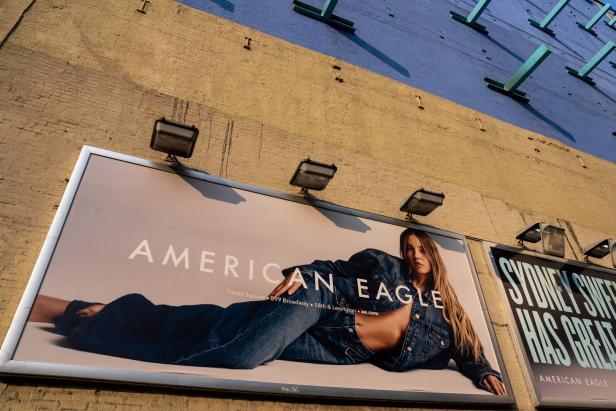 American Eagle ad campaign featuring Sydney Sweeney in New York City American Eagle ad campaign featuring Sydney Sweeney in New York City