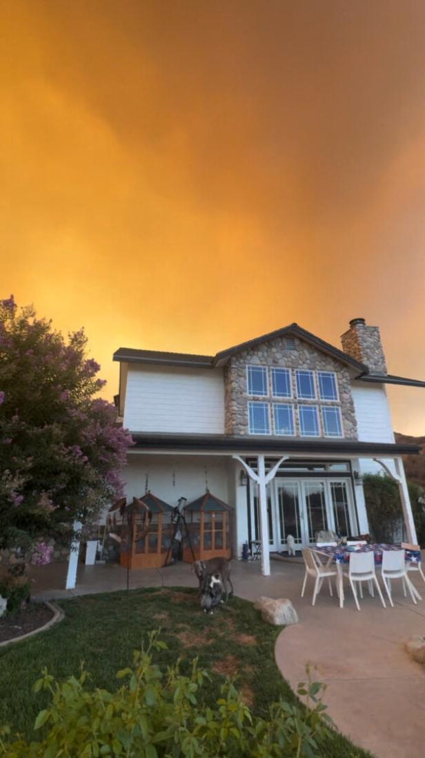 Canyon Fire in Hasley Canyon, California