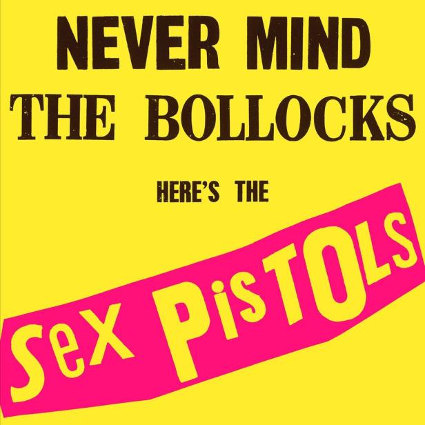 Das Cover des Albums „Never Mind the Bollocks, Here's the Sex Pistols“ der Sex Pistols.