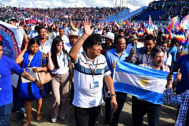 Former President Evo Morales attends RUNASUR event ahead of elections in Bolivia Former President Evo Morales attends RUNASUR event ahead of elections in Bolivia