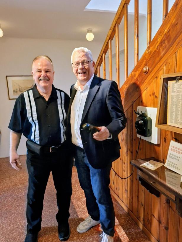 Fred Knarr, Bgm. Thomas Steiner, Stadtvilla Eisenstadt, Museum Fred Knarr, Bgm. Thomas Steiner, Stadtvilla Eisenstadt, Museum