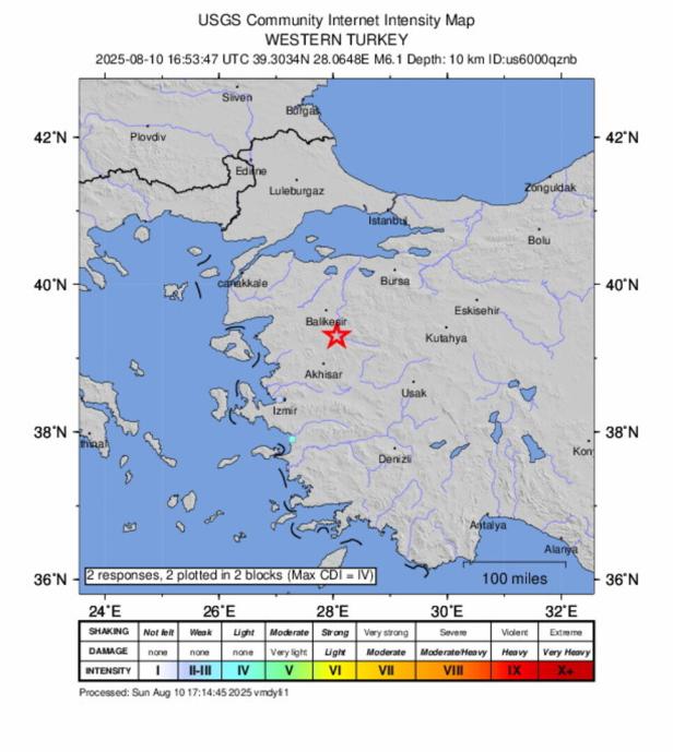 6.1-magnitude earthquake hits western Turkey 6.1-magnitude earthquake hits western Turkey