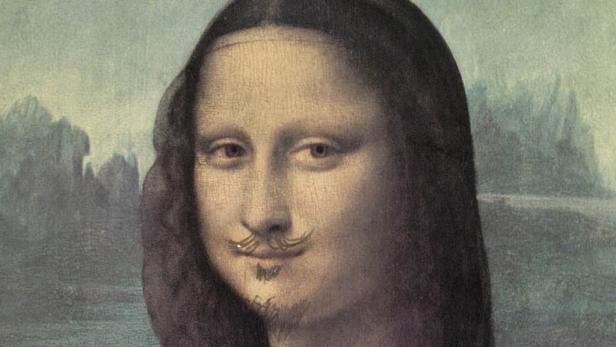 Bärtige Mona Lisa in der Albertina