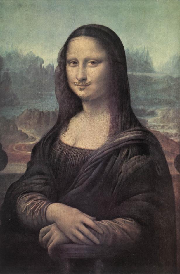 Bärtige Mona Lisa in der Albertina