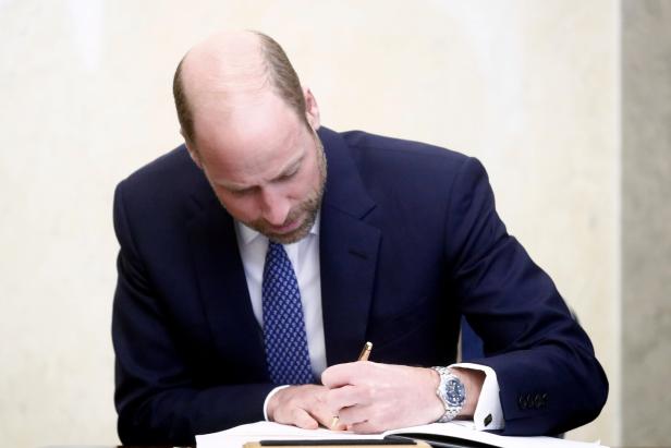 Britain's Prince William visits to Estonia