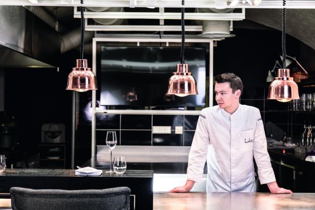 Lukas Kienbauer, Haubenkoch, im Restaurant Lukas in Schärding.