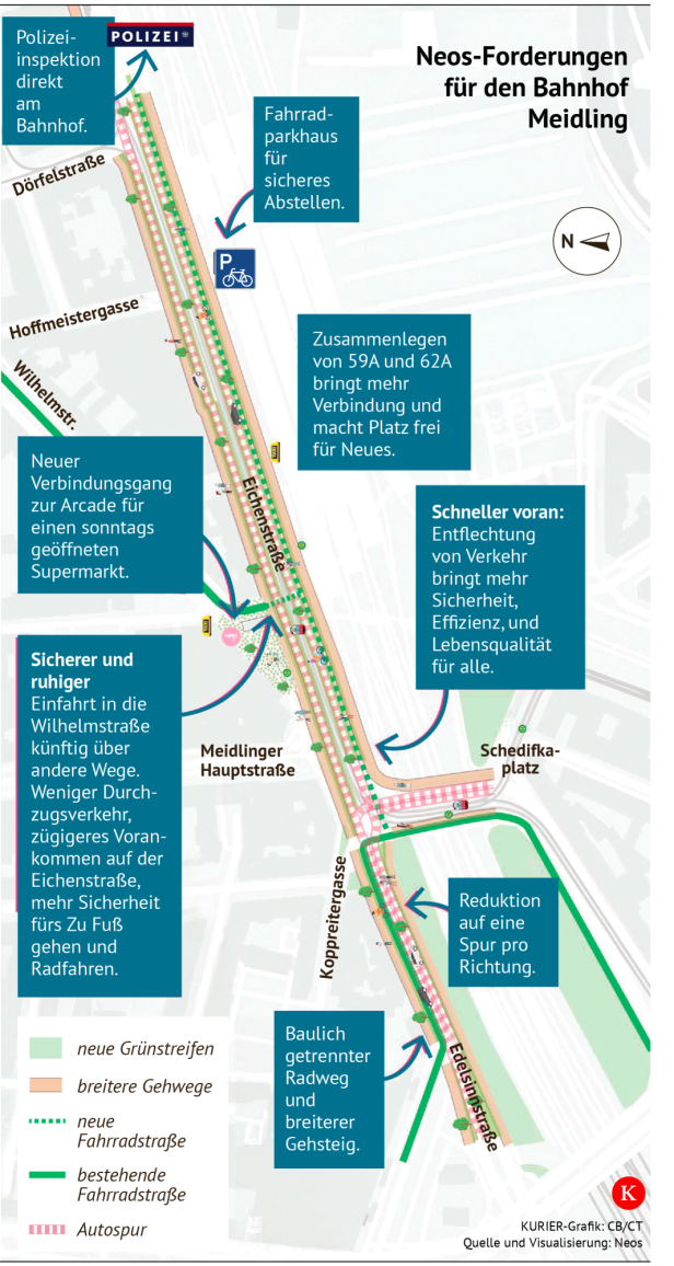 Die Neos haben mehrere Vorschläge erarbeitet, unter anderem ein Fahrrad-Parkhaus.