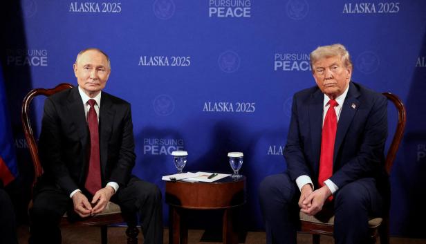 U.S. President Trump meets with Russian President Putin in Alaska