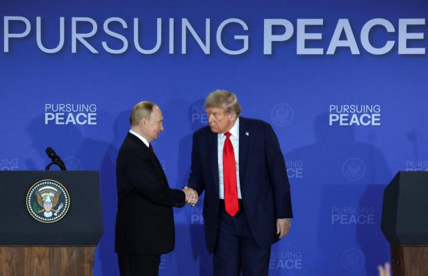 U.S. President Trump meets with Russian President Putin in Alaska