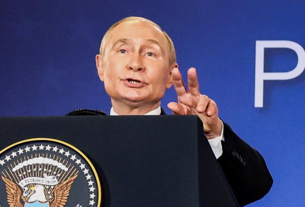 U.S. President Trump meets with Russian President Putin in Alaska