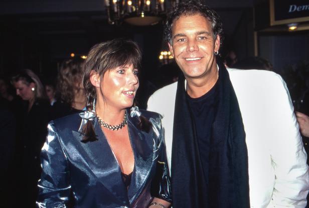 Christian Kohlund, Schweizer Schauspieler, mit seiner dritten Ehefrau, SÃ¤ngerin Elke Best, Deutschland um 1988. Copyrigh