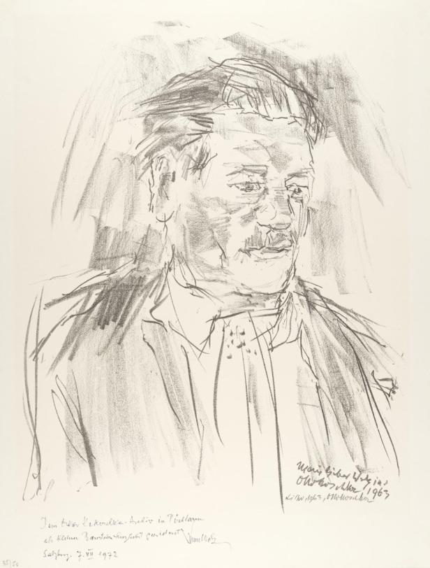 Oskar Kokoschka: Porträt Friedrich Welz, 1963