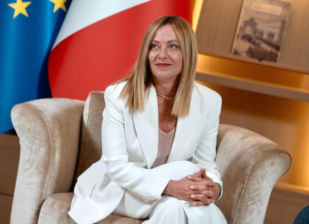 Die italienische Premierministerin Giorgia Meloni besucht Belgrad.