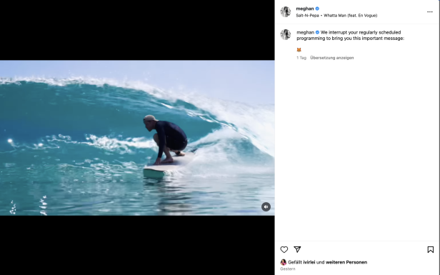 Prinz Harry beim Surfen